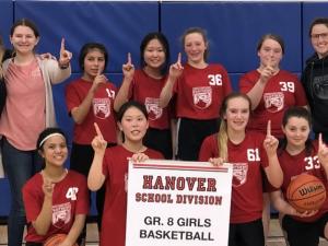 The Grade Eight girls from Niverville Middle School.