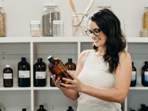 Candace Alarie, owner of SOAK Bath Co.