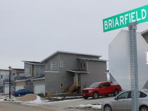 Briarfield Court in Niverville where Fine Haus was building homes.