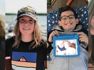 Grade Six students Emmah Dusk Koslowsky, Erik Hunter, Hudson Sakwi, and Kira Kozakowski of Niverville Middle School.