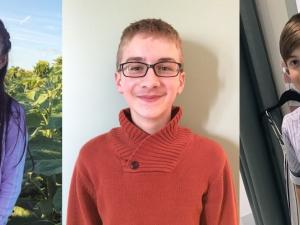 Kaylee Rose Dalupang, Daniel McLendon, and Antonio DePalma write their Dear Covid letters.