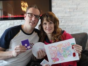 Kelly and Ricki ten Hove with their Red Fox Playing Cards.