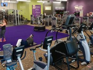 Anytime Fitness boasts a large selection of exercise equipment.