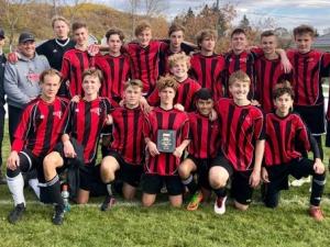 Niverville High School’s soccer team at Provincials in Minnedosa.