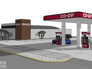 Rendering of the new gas bar coming to Country Snacks.