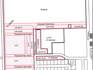 Map of the proposed new development.