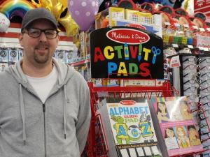 Travis Neufeld inside the new Great Canadian Dollar Store in Niverville.