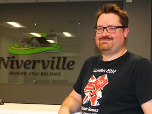 CAO Eric King at the town’s new offices.