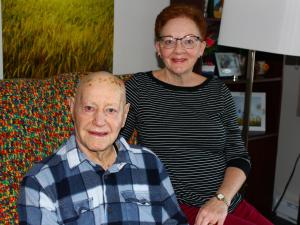 George Hodgins and daughter Ellen Byggdin.