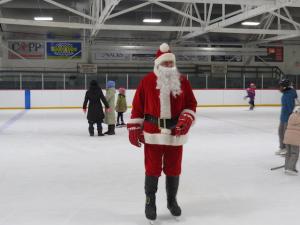 Santa skating