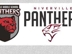 The new Niverville Middle School and Niverville High School logos.