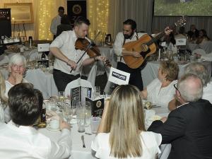 Gala guests entertained with live music.