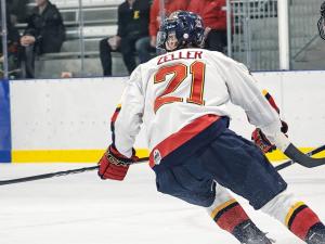 Dawson Zeller of the Niverville Nighthawks.
