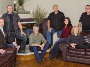 Gerry Guenther, Todd Anderson, Dan Klippenstein, Burt Hiebert, Coralee Warkentin, Shauna Harms-Wiebe, and Vic Froese