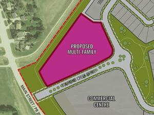 Map of Tourond Creek's commercial parcels