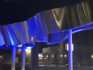 The “Sky Spirit” sculpture.