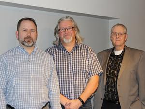 The Heritage Centre's new executive team: Rob Manchulenko, Steve Neufeld, and Wes Hildebrand