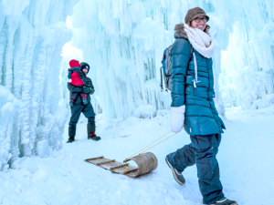 Manitobans walk the ethereal corridors of the Ice Castles