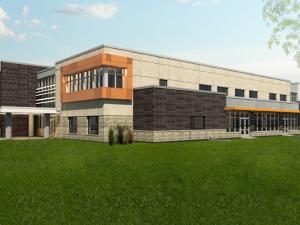Photo rendering of the new Niverville high school.