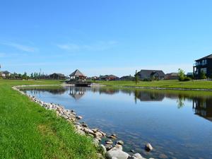 Currently, stones line the edges of the lakes in Fifth Avenue Estates