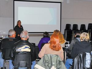 Lesley Gaudry speaks at Ritchot public consultations