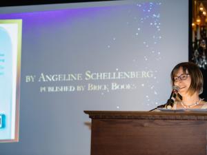 Angeline Schellenberg at the 2017 Manitoba Book Awards
