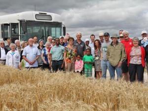 The Community Bus brings people out to witness the MCC Grow Hope Project
