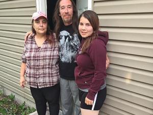 Brenda and Mitch Due with their daughter Dokiah