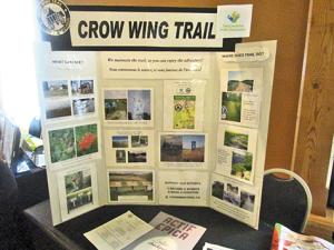 Last year's booth about the Crow Wing Trail