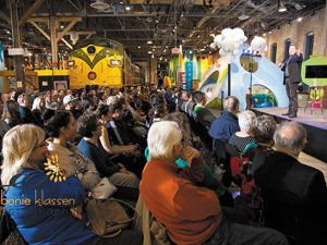 Matt Falk entertaining the masses at the Children's Museum