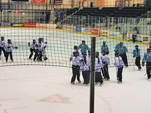 The U19 Royals celebrate their gold medal in Portage la Prairie