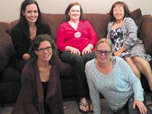 TCG board members, Laurie Loeppky, Lisa Fehr, Caroline Kopytko, Leah Dyck, and Lyndsay Eidse