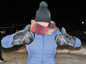 Getting ready to take the dogs out requires serious preparation