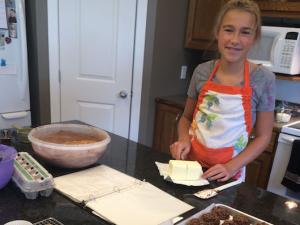 Rhea Peters baking up a storm