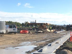 Construction at Shell/Tim Horton's site