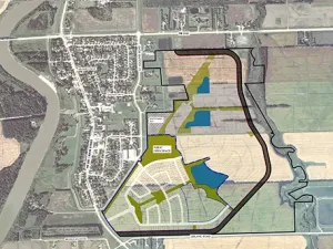 Site plan for the East Dike Expansion project
