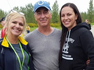Mona and Jeff Stott, with daughter Danielle 