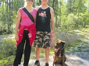 Chantel and her husband hit the trails in the Whiteshell