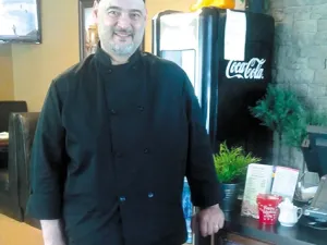 Chef Enzo Constantini at Big E's 206 Grill in Landmark