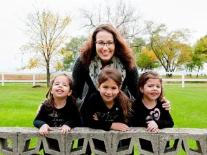 Danica Cuddeford with her three younger sisters - Alyssa, Isabella, and Sophia Wiebe