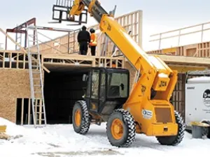 Construction crew at work in Niverville