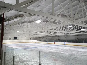 The arena's new paint job