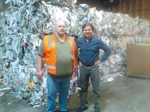 Brian Dyck and Daryl Marsch of Eastman Recycling Services