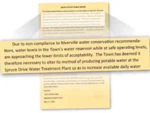 The Highlands and Fifth Avenue Estates received repeated notices from town council regarding high levels of water