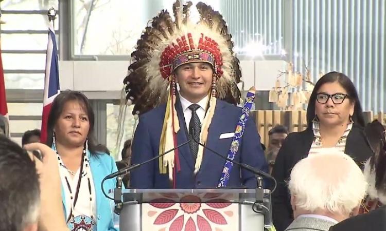A new provincial government was sworn in at The Leaf in Winnipeg’s Assiniboine Park on October 18. 