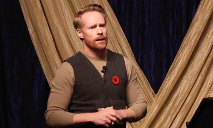 Special speaker Jon Montgomery told his inspirational story at this year's gala fundraiser.