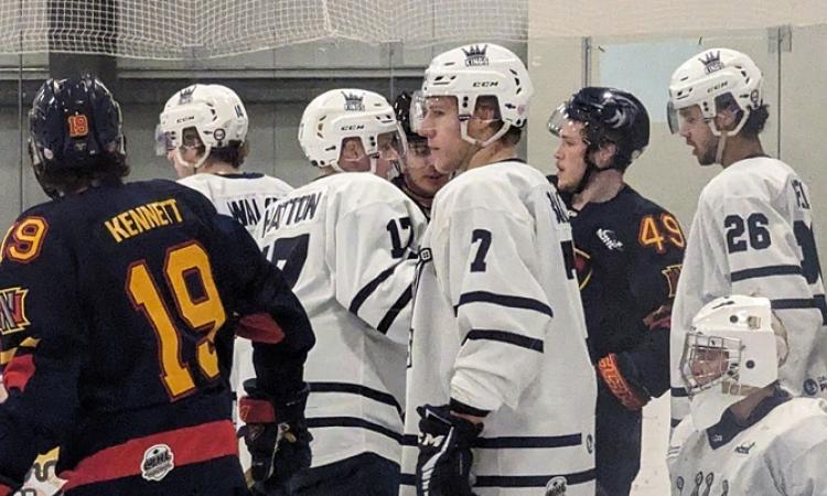  Ty Dilello The Niverville Nighthawks are clinging to the final playoff spot in the MJHL by a thread after a 4–1 loss to the Dauphin Kings on Saturday night.