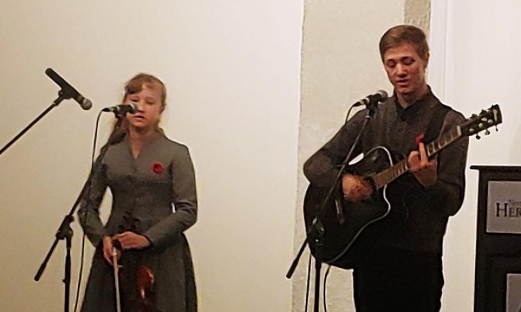 Two of the Leushko children.