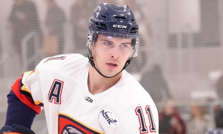 Brendan Kerr, alternate captain for the Nighthawks.