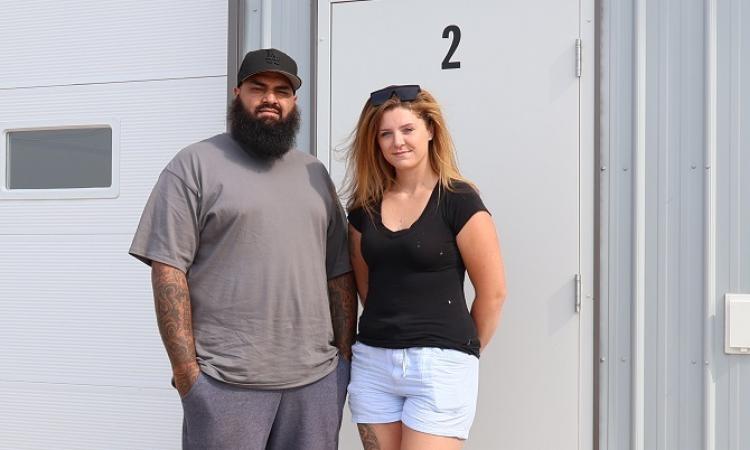 Derek Lafrenais and Ciara Piwniuk of 616 Auto and Sales, coming soon to the Niverville Business Park.